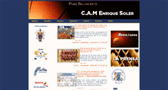Desktop Screenshot of clubdeportivoenriquesoler.com
