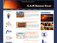 Tablet Screenshot of clubdeportivoenriquesoler.com